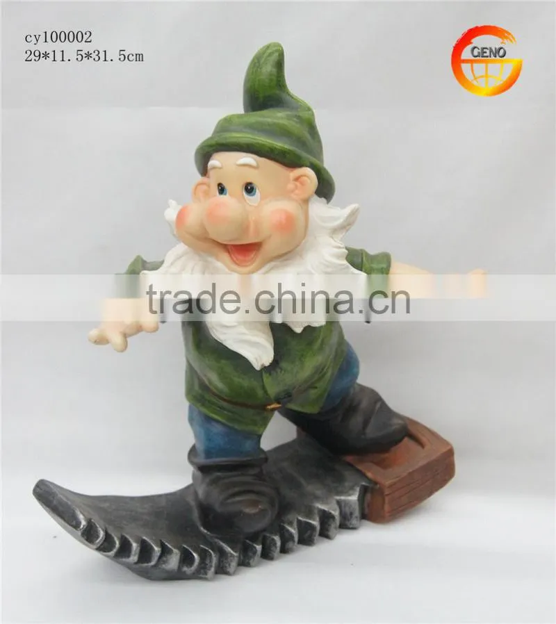Hot selling resin lovely gnome