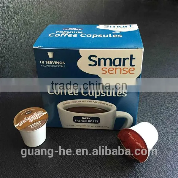 Empty high quality keurig k-cup empty coffee capsule