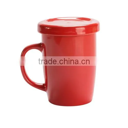 ceramic tea cup with tap,360ml