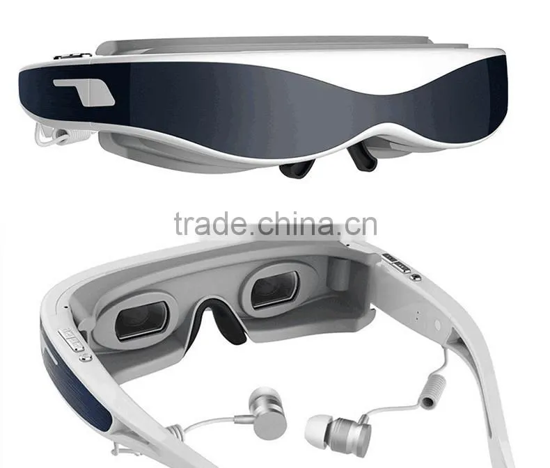 Newest 3D video glasses super hd 1080P VR glasses HD 3d plug card video player