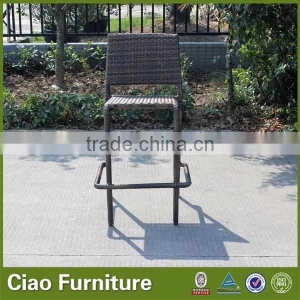 Modern stackable bar chair with footrest