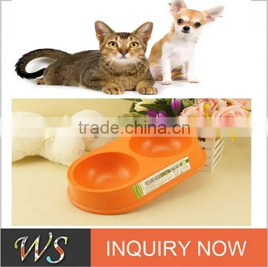 Eco-friendly Bamboo Fiber Dog Food Dishes & Water Bowls