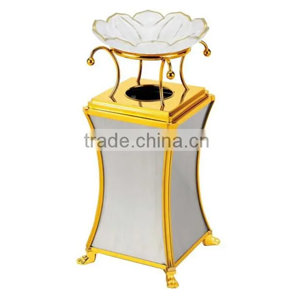 High quality cristal glass friut plate /candy bowl/ ash plate/ new design hot selling color glass ashtray BHL-P15