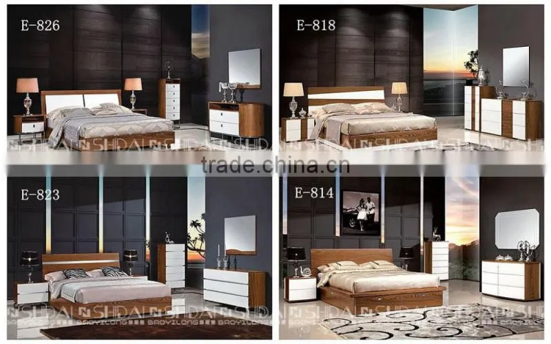 modern teen bedroom furniture / indian furniture bedroom beds / bedroom furniture simple double bed B-824