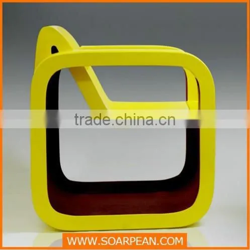 Fiberglass Furniture Leaf Shaped Lounge Chair