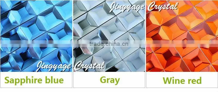 Diamond 5 surface glass mosaic 25*25mm
