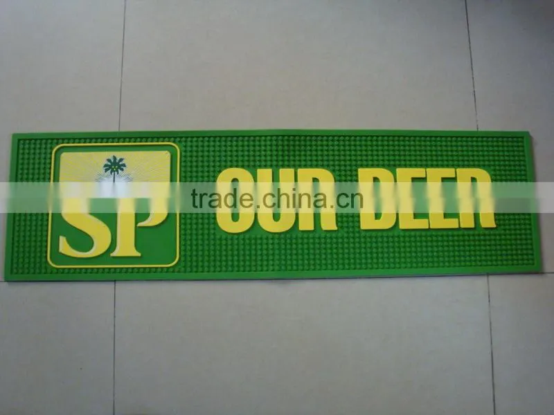 Drinkpromo branded bar mat PVC rubber bar mat