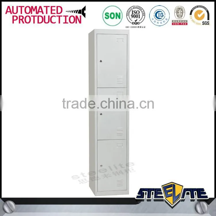 Decorative design 3 door metal locker steel bathroom shoe locker