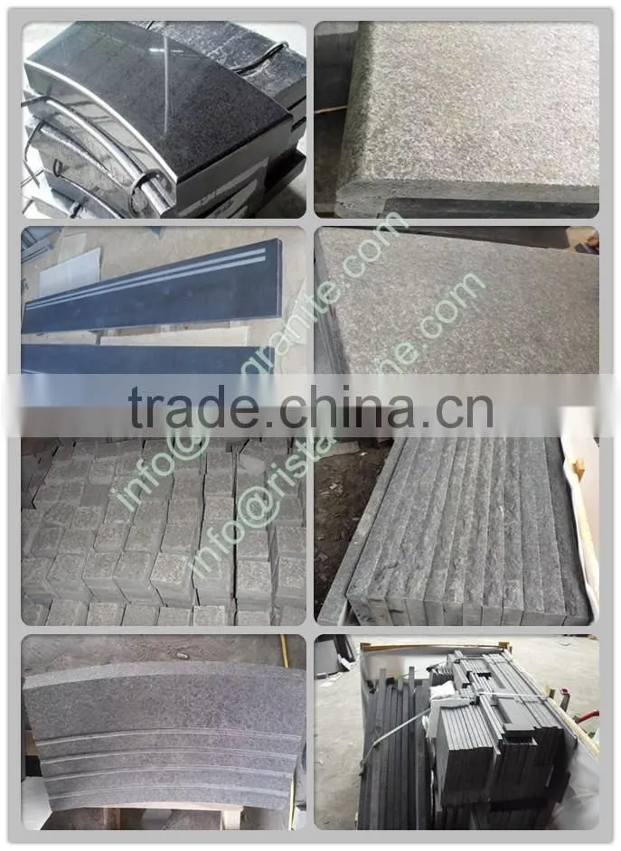 G684 black basalt swimming pool stone coping