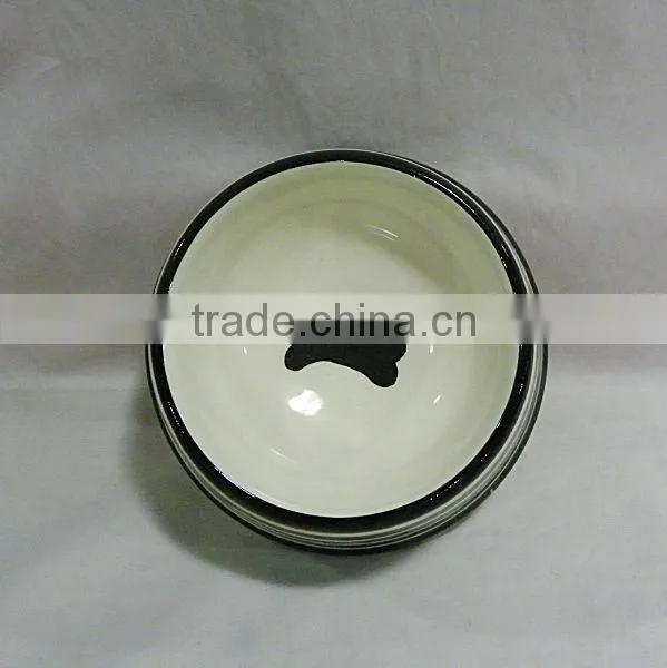 2014 pet accessory ceramic dog bowl product