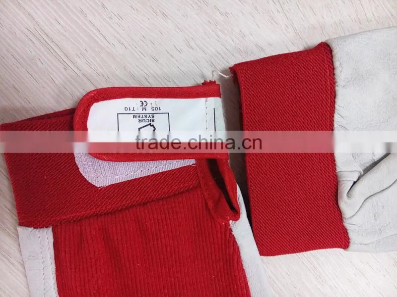 DDSAFETY Pig Split Leather Glove With Full Palm Safety Gloves