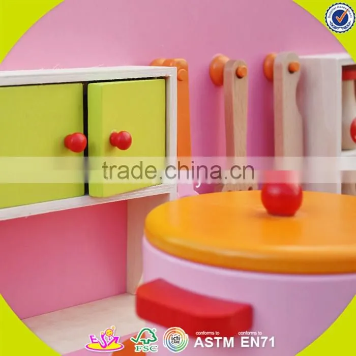 wholesale kids wooden toy kitchen role play baby wooden toy kitchen most popular children's wooden toy kitchen W10C154