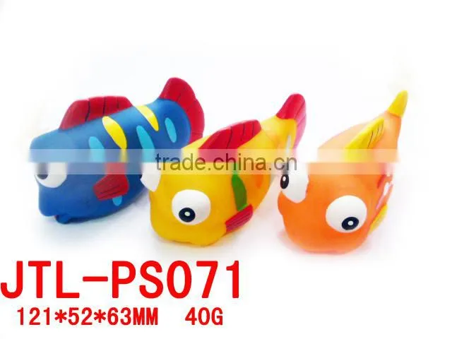 New Colorful Plastic Rubber Fish Toys