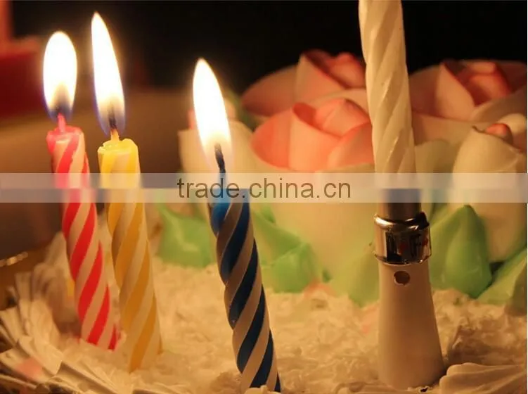 Factory Music Colour Screw Thread Birthday Candle