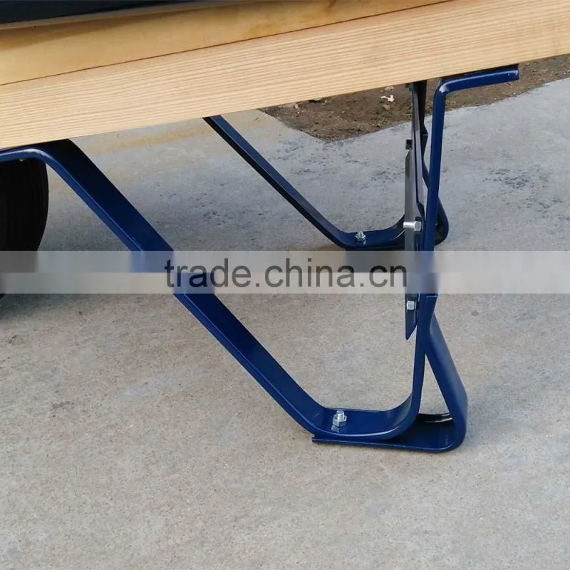 America 6cuft metal wheelbarrow with wooden handles