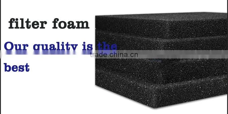 black customised filter foam
