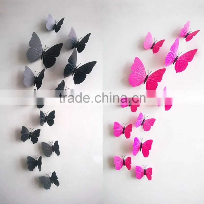 3D Butterfly Wall Sticker 12pcs/Set Decor Sticker