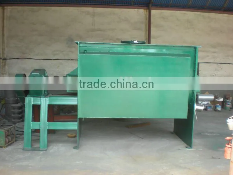 horizontal mixer for coal processing