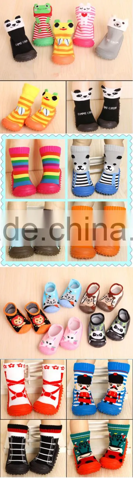 Shuoyang crochet booties free pattern infants socks with rubber sole soft cute baby sock shoes
