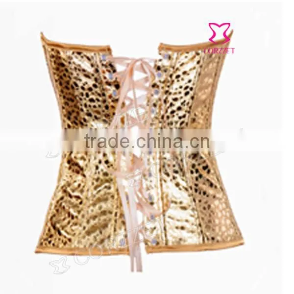 Women PVC Leather Corset Pattern Zip Up Leather Corset On Sale