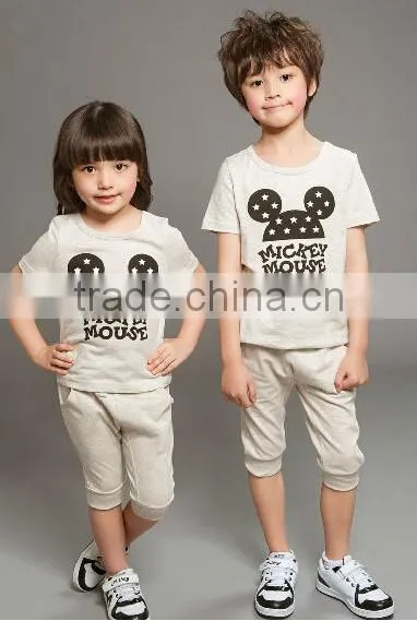 Wholesale clothes summer boy set child clothing 4