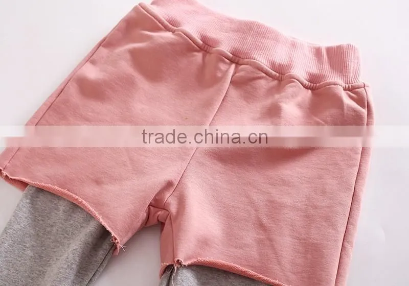 High quality european child garment cotton clothing children comfortable kids clothes set