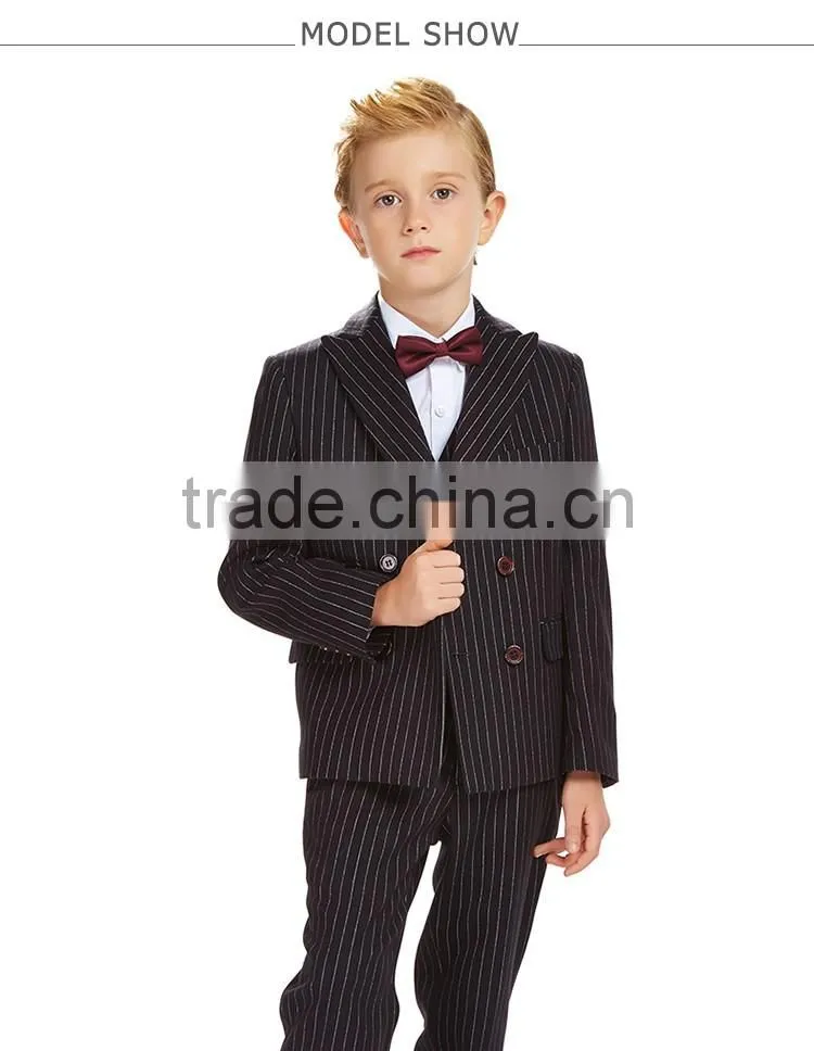 ELPA NXB 0062 Vertical Striped three pieces boys suits for show