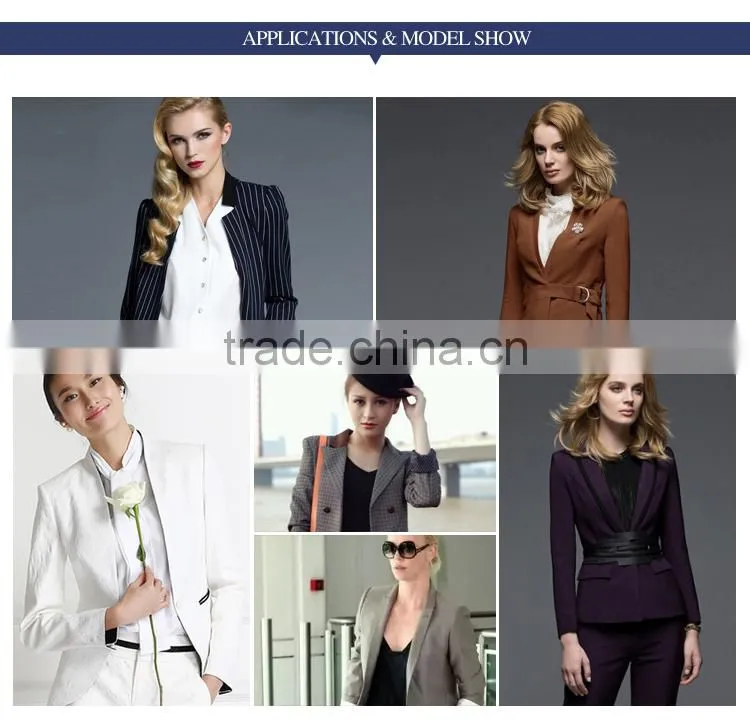 High quality Collar Business Suits For Women Wool