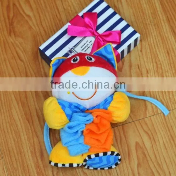Lovely pulling musical Plush toys baby educational plush toys