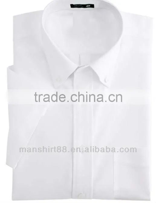 Custom mens button solid color down oxford casual shirt