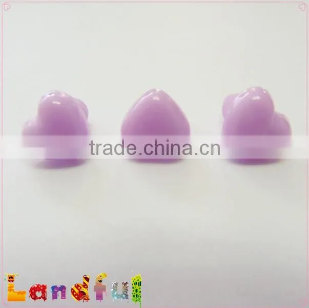 12mm Lavender Purple Plastic Heart Nose Amigurumi Nose Craft Animal Nose
