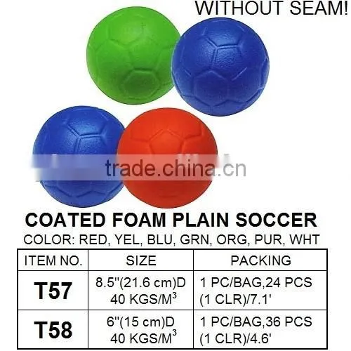 Soft touch soccer ball, seamless football