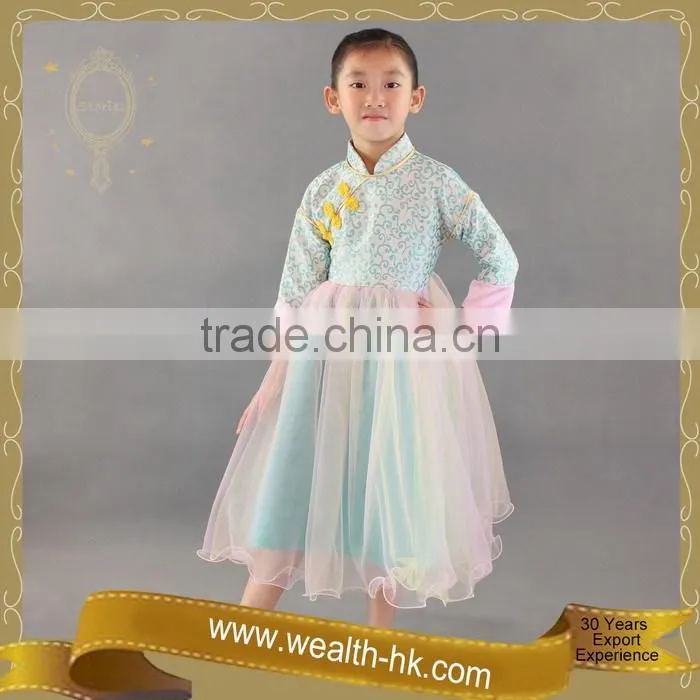 Chinese Dolls Style Girls Fancy Party dress