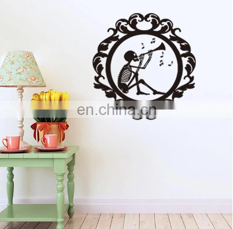 Halloween Theme Skeletons Frame Window/Wall Sticker Halloween Decoration Home Decoration