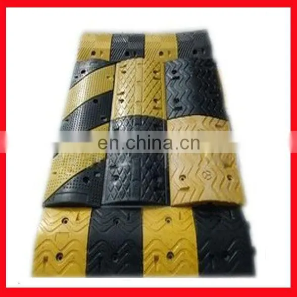 rubber speed bump/rubber road bump/rubber speed bump black and yellow