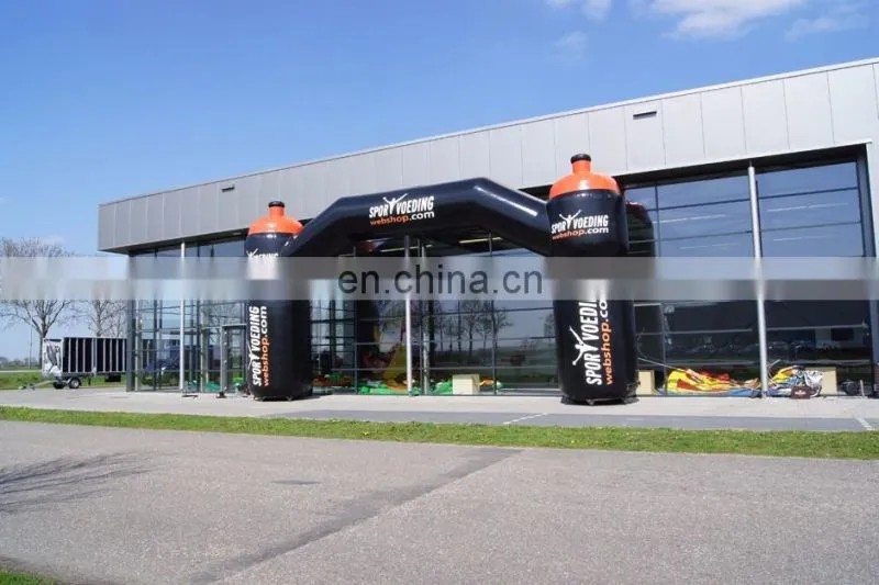 commercial inflatable black PVC bidon arch for outdoor advertising