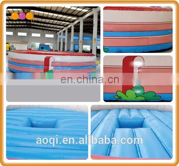 AOQI commercial use outdoor inflatable bullring game for adults