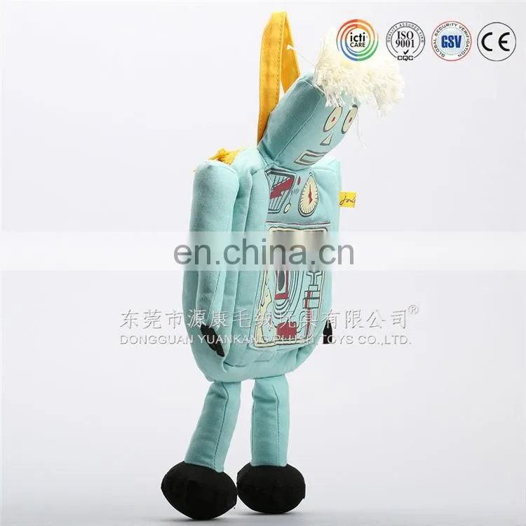 Boy favorite Robot plush toys backpack
