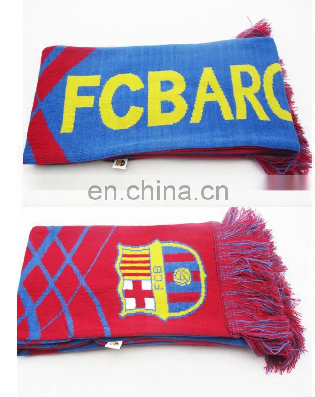 Wholesale football fan scarf and hat