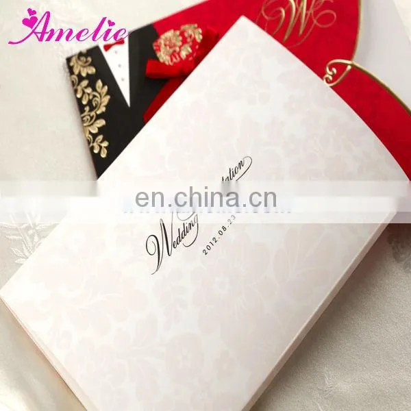 ACW1051 Stock Bride&Bridegroom Wedding Invites Card