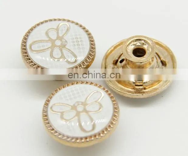 decorative custom brass ring snap button and stainless steel five prong button for garment