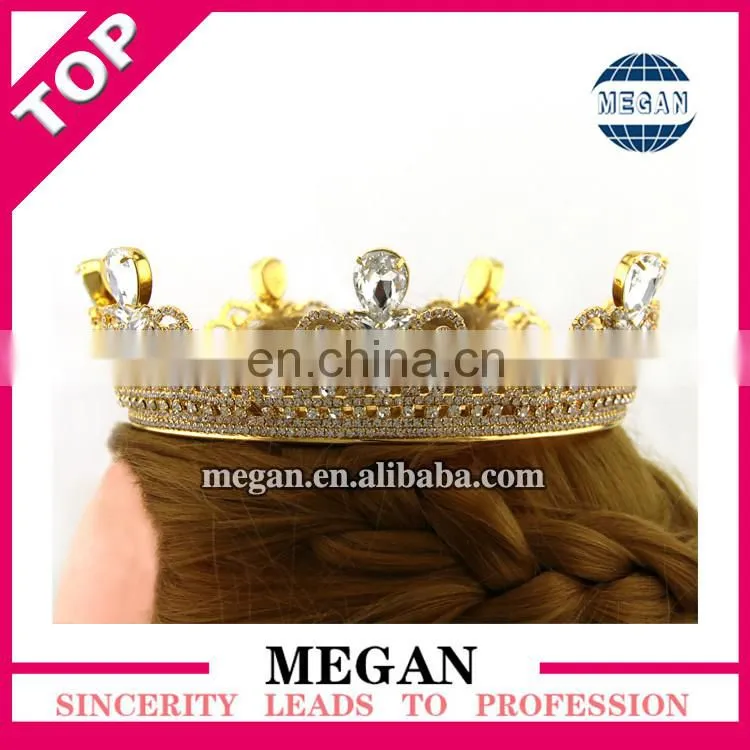 Princess rhinestone tiara beauty pageant crowns bride jewelry hair accessories tiara