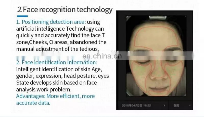Portable Skin analyzer RGB/UV/polarised light with tablet skin scan system machine for salon use