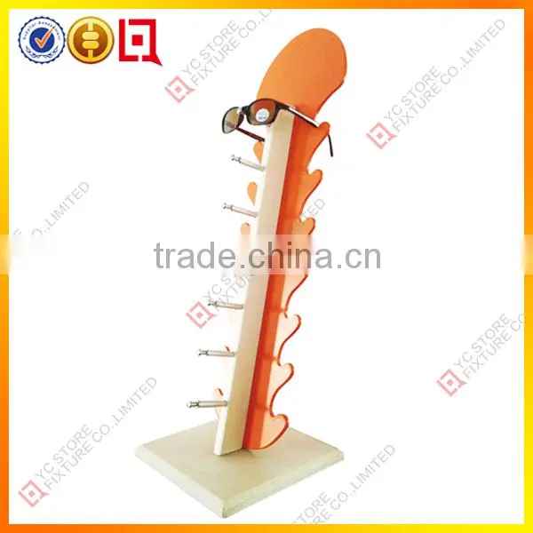 Vertical acrylic sunglass display with printing logo