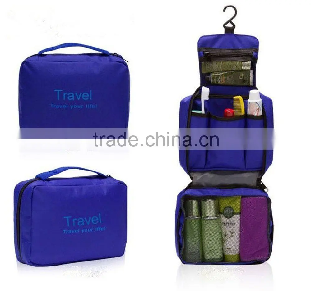 Portable Toiletry Bag Wash Bag Bathroom Hanging Bag Travel Bag Zipper Storage Bag Drawer Dividers Cosmetic Makeup Pouch with Mu