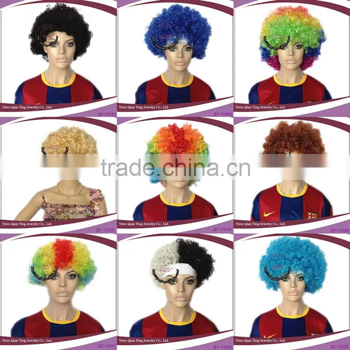 Hippie brown Jumbo afro curly wig