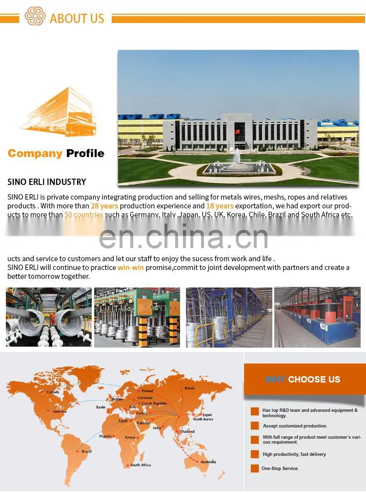 High Tensile Galvanixe Wire Rope 8X19 Manufacturer Elevator Wire Rope