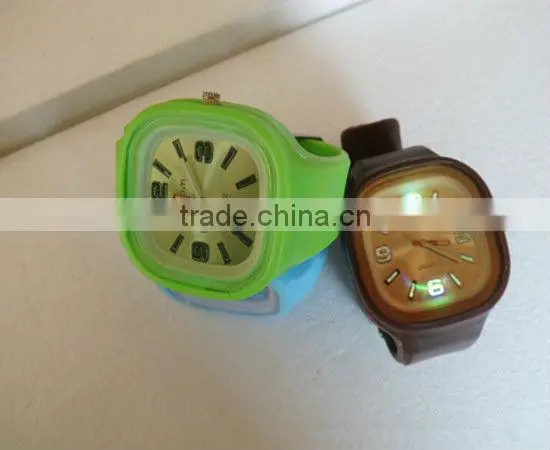 TM-2808 colorful fashion jelly silicon watch bracelet watches