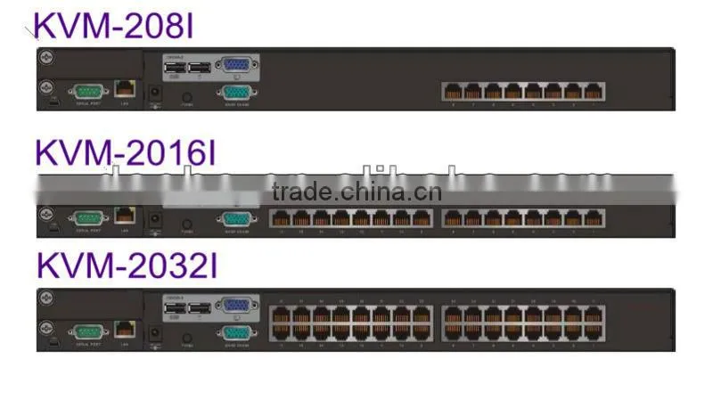 Cat5 KVM Switch with IP-based remote control 8 ports