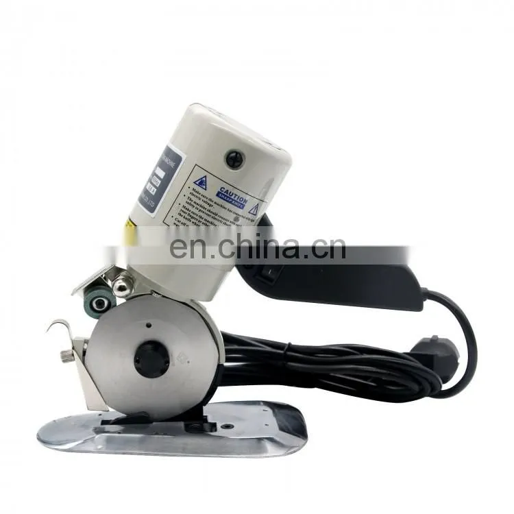 3.5" Electric Cloth Cutter Fabric Leather Cutting Machine with Round Scissors + Blade